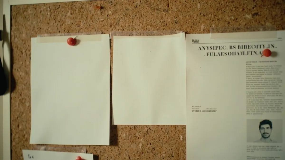 Researcher reviewing company archive folders